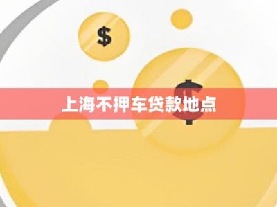 上海不押车贷款地点
