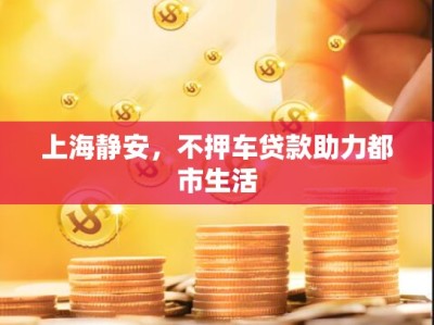 上海静安，不押车贷款助力都市生活